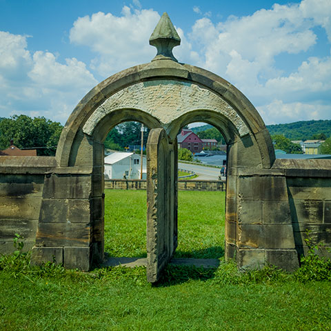 Harmonist Cemetery gate