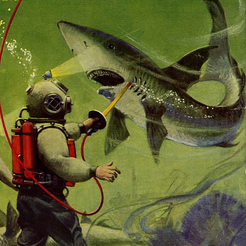 Hugo Gernsback's personal device for electrocuting sharks