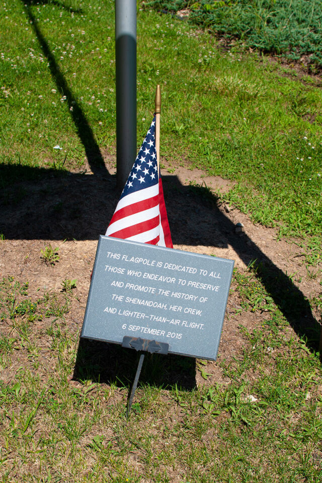 USS Shenandoah Airship Disaster Monument flagpole dedication