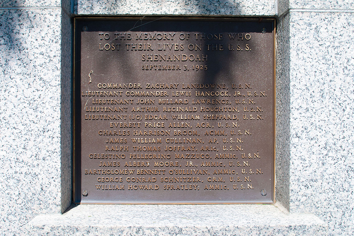 USS Shenandoah Airship Disaster Monument (plaque)