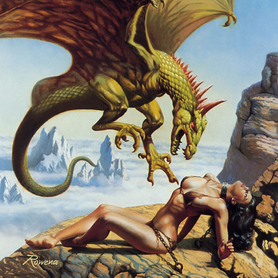 the cover of King Dragon; art by Rowena Morrill