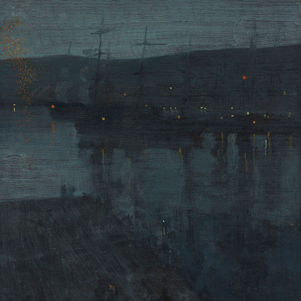 detail from Nocturne in Blue and Gold: Valparaiso by James McNeill Whistler