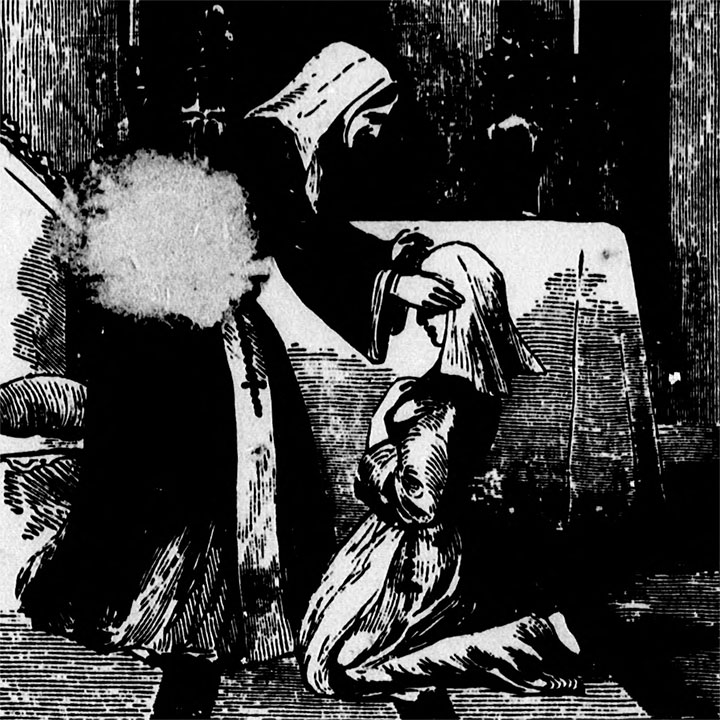 illustration from an edition of The Awful Disclosures of Maria Monk