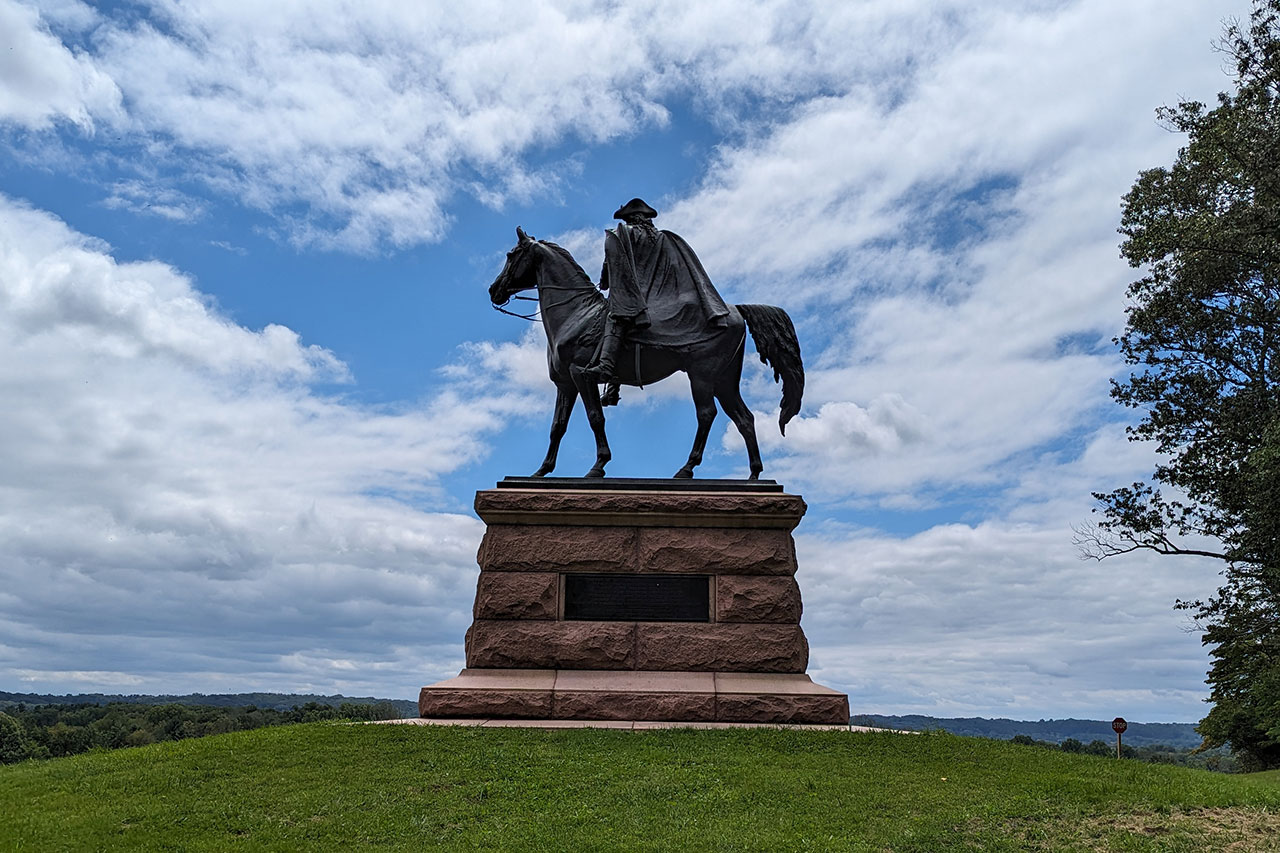 "Mad Anthony" Wayne monument at Valley Forge, Pennsylvania