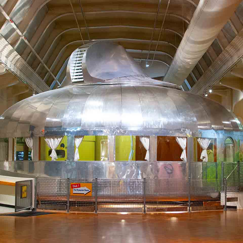 the Dymaxion House at the Henry Ford Museum in Dearborn, MI