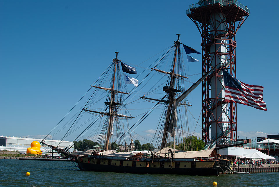 the Niagara, a replica of Oliver Hazard Perry's flagship