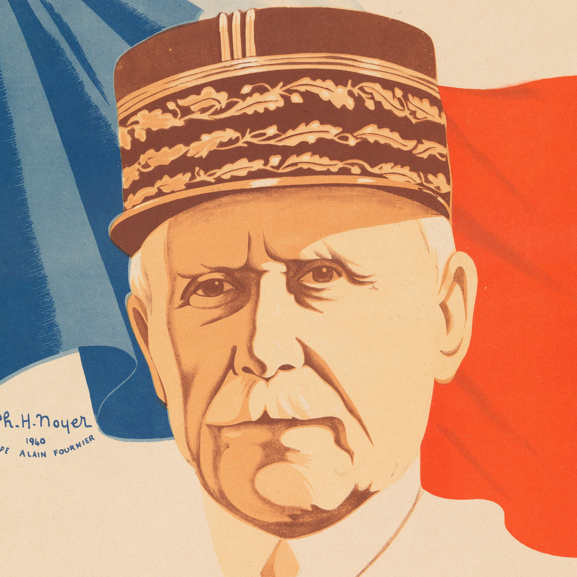 a VIchy propaganda poster depicting Marshal Philippe Pétain