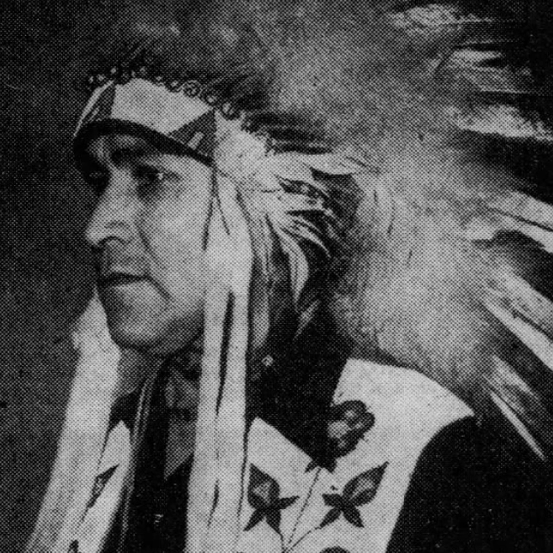 Elwood Towner in costume as "Chief Red Cloud"